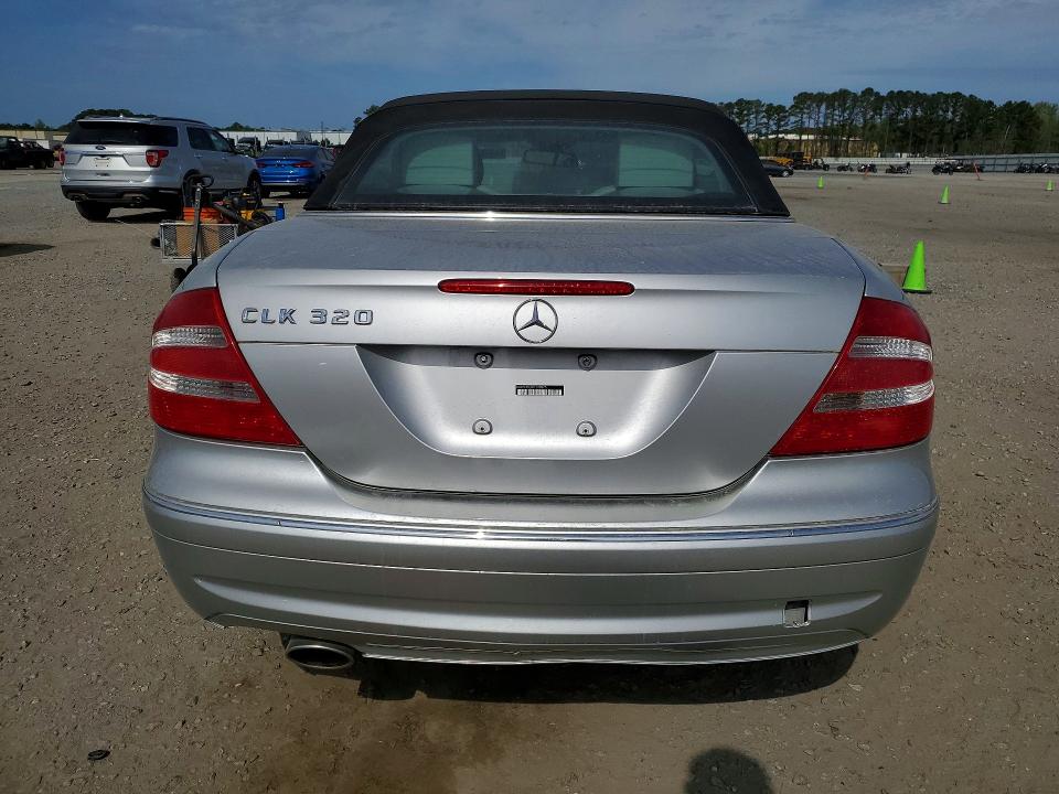 2005 Mercedes-benz Clk-class VIN WDBTK65J05F130875 COPART salvage auction — FRONT END, NC - DEALER ONLY SALVAGE TITLE, sold $425 on 2026-08-10 (photo 6)
