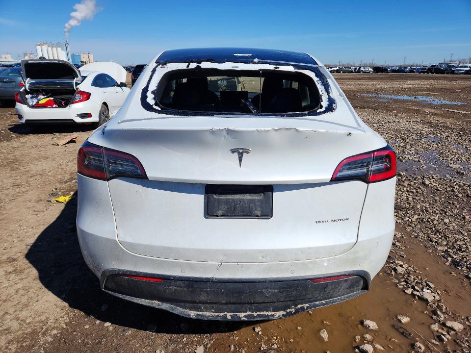 2021 Tesla VIN 5YJYGDEE9MF140064 COPART salvage auction — HAIL, Il - Salvage Certificate, sold $8,400 on 2026-07-08 (photo 6)