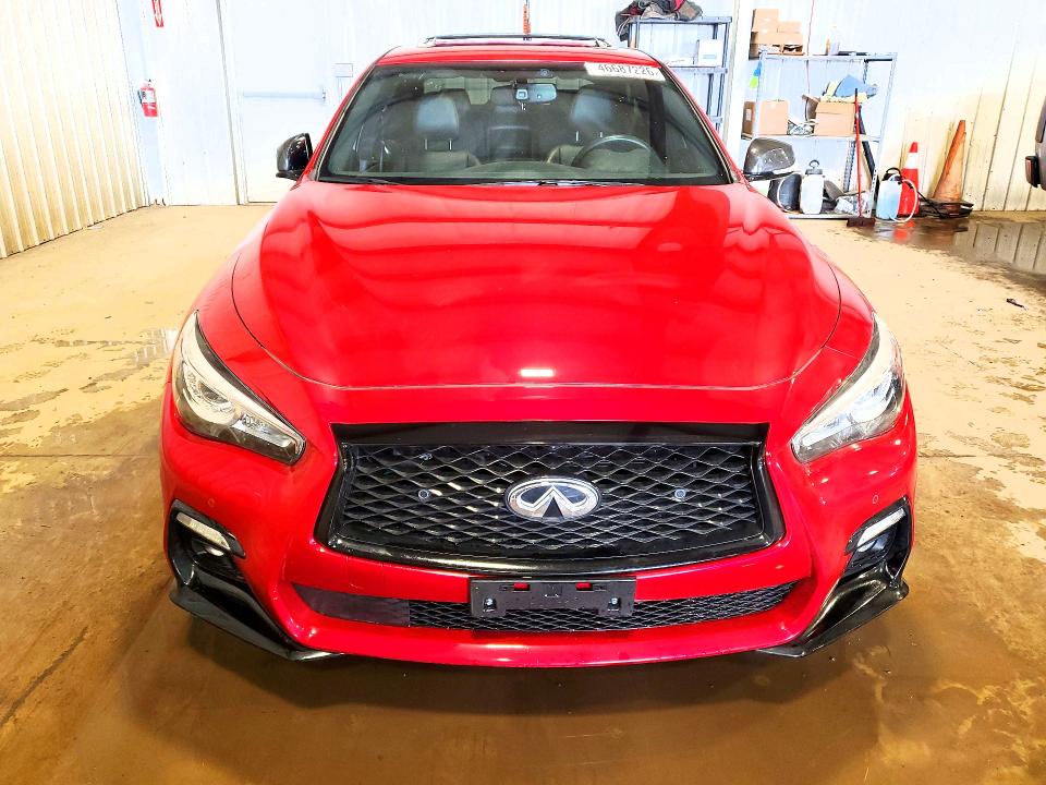 2023 Infiniti Q50 VIN JN1FV7DR0PM590882 COPART salvage auction — ROOF, Md - Cert Of Salvage > 75% Damage, sold $7,000 on 2026-07-24 (photo 5)