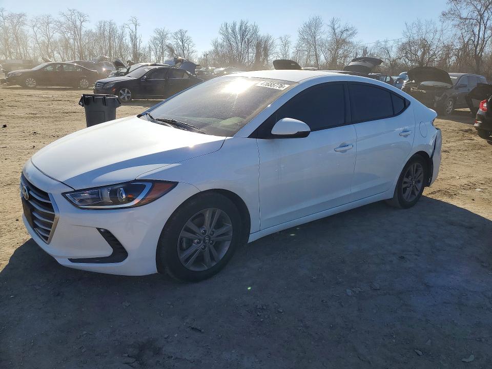 2017 Hyundai Elantra VIN 5NPD84LF1HH120499 COPART salvage auction — REAR END, Md - Cert Of Salvage > 75% Damage, sold $2,200 on 2026-07-23 (photo 1)