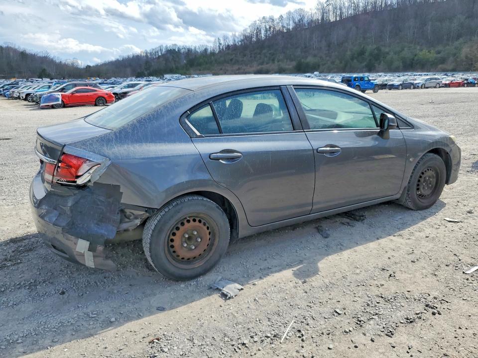 2013 Honda Civic VIN 19XFB2F53DE004138 COPART salvage auction — REAR END, Oh - Cert Of Title-Salvage, sold $1,350 on 2026-07-02 (photo 3)