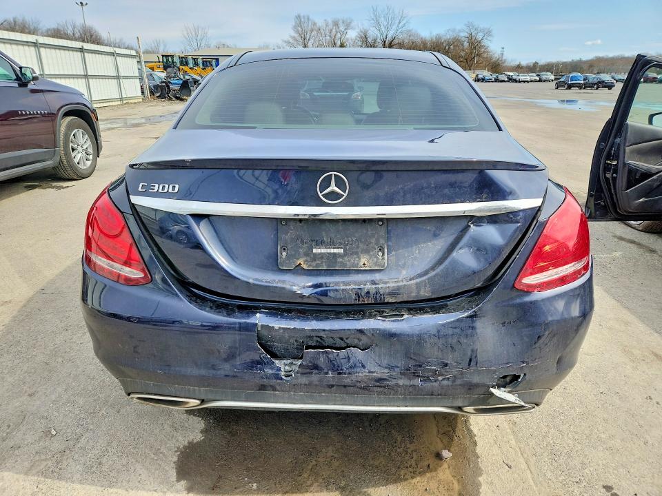 2016 Mercedes-benz C-klasse VIN 55SWF4JB8GU161500 COPART salvage auction — REAR END, Id - Salvage Certificate Of Title, sold $2,600 on 2026-07-02 (photo 6)