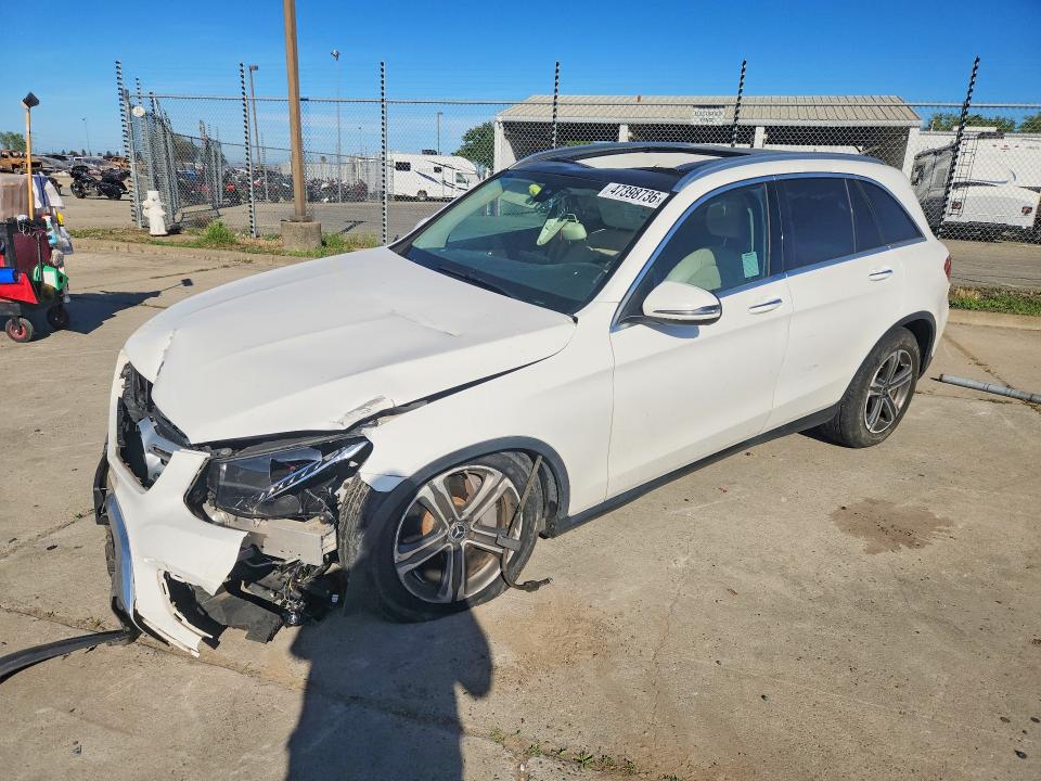 2018 Mercedes-benz Glc VIN WDC0G4KB4JV067362 COPART salvage auction — FRONT END, Ca - Salvage Certificate, sold $3,400 on 2026-07-20 (photo 1)