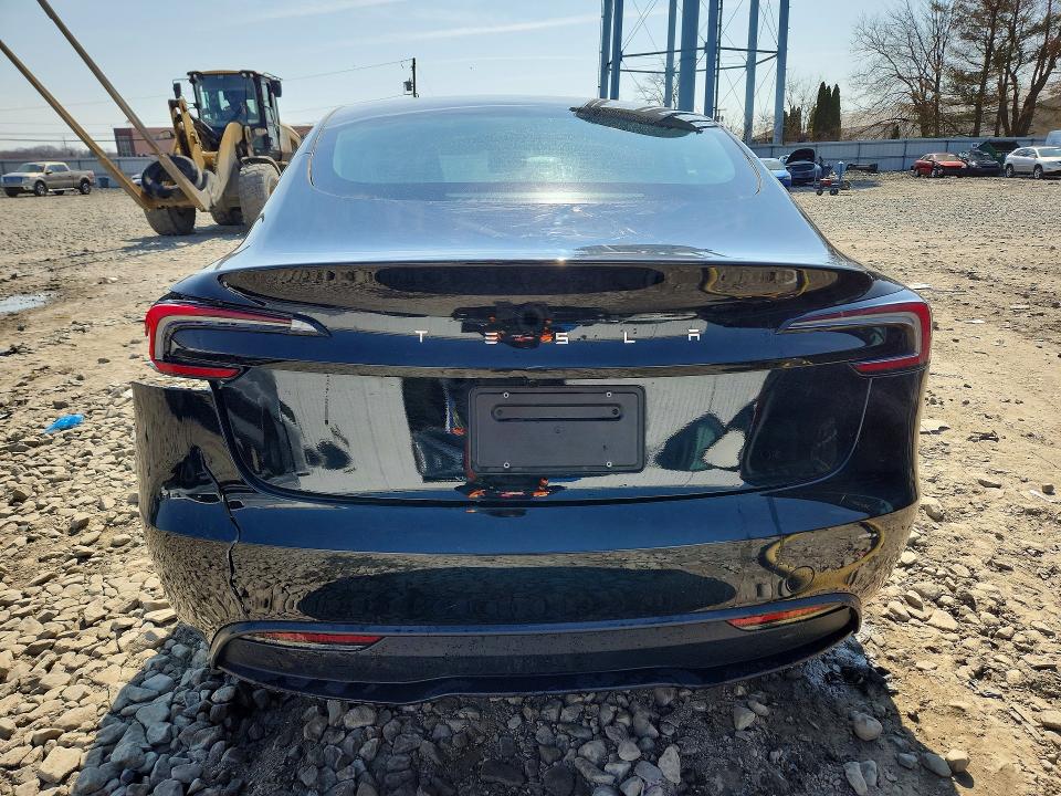 2025 Tesla VIN 5YJ3E1EA5SF924511 COPART salvage auction — REAR END, Nj - Cert Of Title-Salvage, sold $10,300 on 2026-07-11 (photo 6)