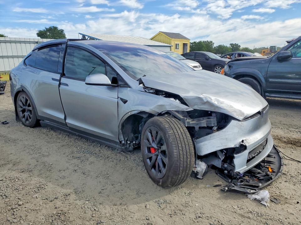 2024 Tesla Model x VIN 7SAXCDE58RF449249 COPART salvage auction — FRONT END, Wv - Salvage Certificate, sold $13,800 on 2026-07-09 (photo 4)