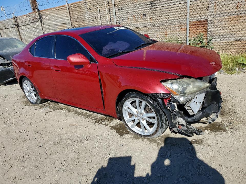 2006 Lexus Is VIN JTHBK262765022515 COPART salvage auction — FRONT END, Ca - Salvage Certificate, sold $400 on 2026-07-13 (photo 4)