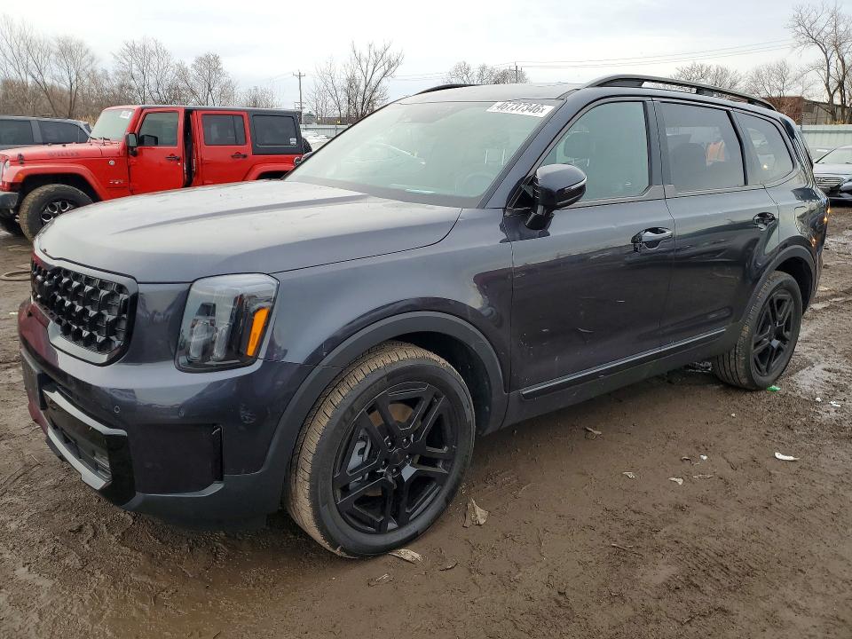 2025 Kia Telluride VIN 5XYP5DGC7SG615925 COPART salvage auction — HAIL, Wv - Salvage Certificate, sold $1,500 on 2026-07-27 (photo 1)