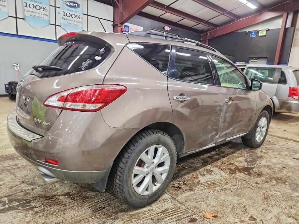 2011 Nissan Murano VIN JN8AZ1MW2BW183629 COPART salvage auction — SIDE, VT - CERTIFICATE OF TITLE, sold $1,500 on 2026-07-31 (photo 3)