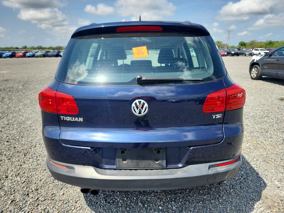 2016 Volkswagen Tiguan VIN WVGAV7AX5GW510891 COPART salvage auction — REAR END, Fl - Cert Of Title Slvg Rebuildable, sold $650 on 2026-07-10 (photo 6)