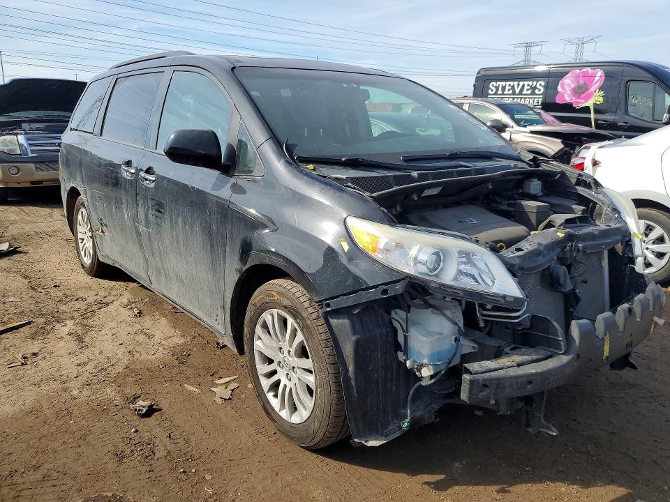 2016 Toyota Sienna VIN 5TDYK3DC6GS721319 COPART salvage auction — FRONT END, Il - Salvage Certificate, sold $3,500 on 2026-07-21 (photo 4)