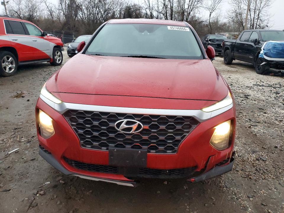 2019 Hyundai Santa fe VIN 5NMS2CAD6KH100886 COPART salvage auction — FRONT END, Md - Cert Of Salvage > 75% Damage, sold $4,500 on 2026-07-02 (photo 5)