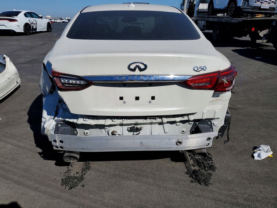 2019 Infiniti Q50 VIN JN1EV7AP6KM543279 COPART salvage auction — VANDALISM, Ca - Non-Repairable Vehicle Cert, sold $450 on 2026-07-27 (photo 6)