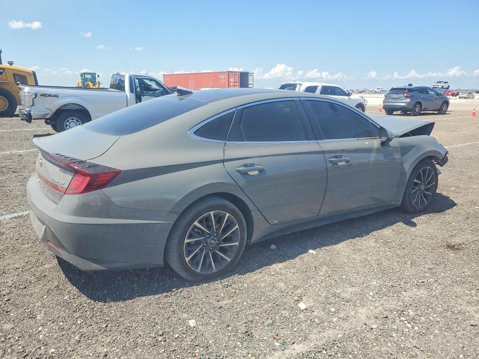 2020 Hyundai Sonata VIN 5NPEH4J20LH011576 COPART salvage auction — FRONT END, Salvage Title, sold $4,400 on 2026-08-01 (photo 3)