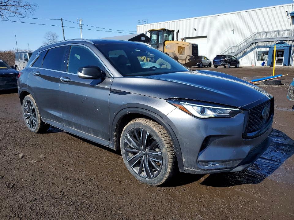 2022 Infiniti Qx50 VIN 3PCAJ5BB0NF106602 COPART salvage auction — SIDE, Qc - Gravement Accidente, sold $8,900 on 2026-07-07 (photo 4)