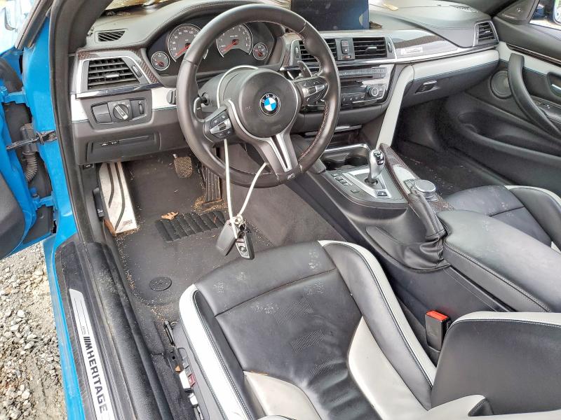 2020 BMW M4 VIN WBS4Y9C08LFJ30239 COPART salvage auction — ENGINE BURN, Sc - Non-Reb & Rem Salvage Title, sold $22,900 on 2026-07-08 (photo 8)
