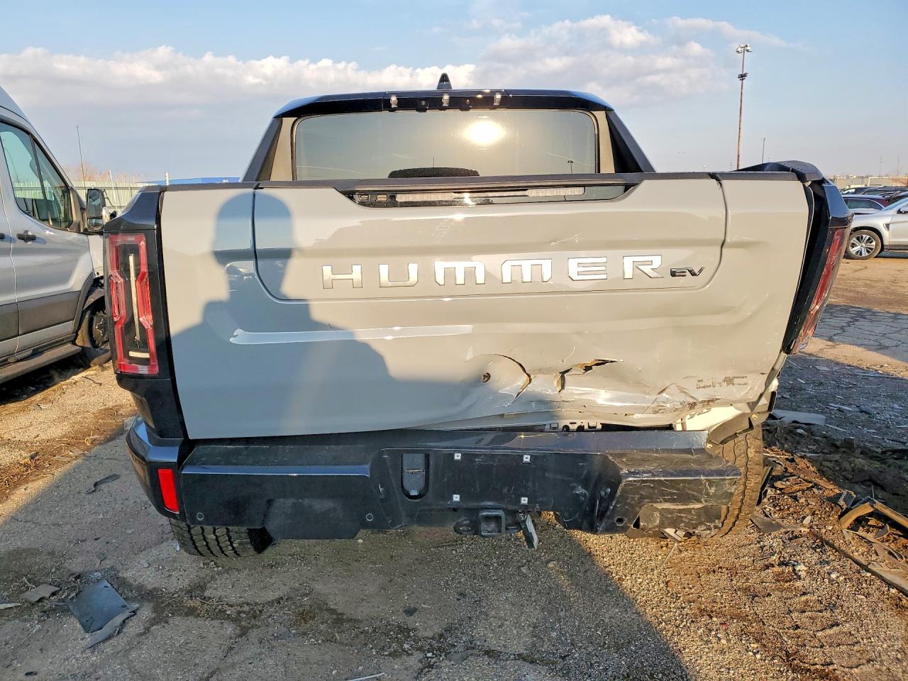2025 GMC Hummer Pickup VIN 1GT40BDD3SU109073 COPART salvage auction — Rear End, MI - CERTIFICATE OF TITLE, sold $46,750 on 2026-06-30 (photo 6)