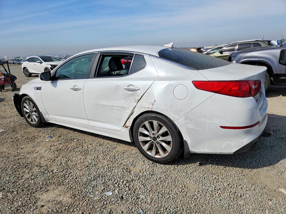 2015 Kia Optima VIN 5XXGR4A62FG515913 COPART salvage auction — FRONT END, Ca - Dis/Dlr/Exp Only Clean Title, sold $1,250 on 2026-07-17 (photo 2)