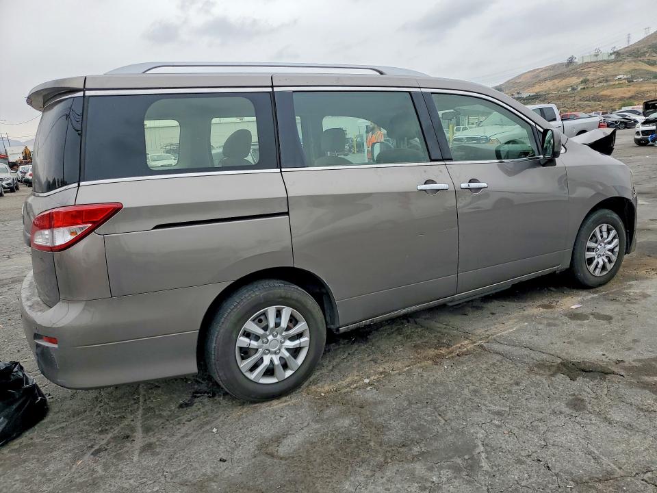 2015 Nissan Quest VIN JN8AE2KP9F9122991 COPART salvage auction — FRONT END, Ca - Salvage Certificate, sold $425 on 2026-07-02 (photo 3)