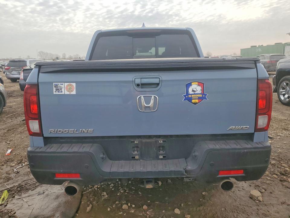 2022 Honda Ridgeline VIN 5FPYK3F79NB037695 COPART salvage auction — HAIL, Il - Salvage Certificate, sold $9,200 on 2026-07-28 (photo 6)