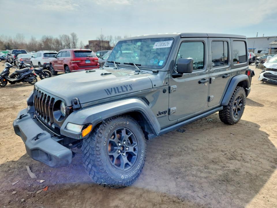 2020 Jeep Wrangler / VIN 1C4HJXDN9LW209222 — COPART salvage auction photo