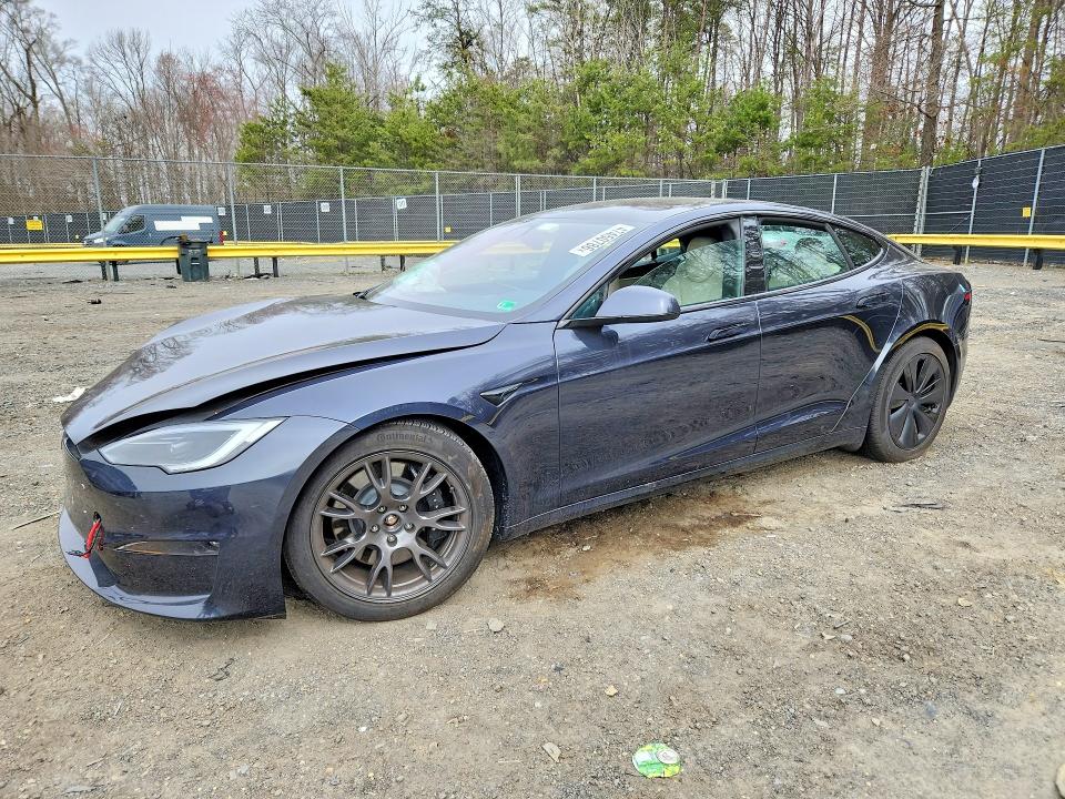 2023 Tesla Model s VIN 5YJSA1E52PF530014 COPART salvage auction — FRONT END, Md - Cert Of Salvage > 75% Damage, sold $17,700 on 2026-07-24 (photo 1)