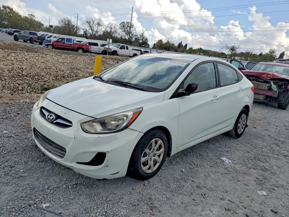 2013 Hyundai Accent VIN KMHCT4AE8DU368281 COPART salvage auction — FRONT END, Fl - Certificate Of Destruction, sold $325 on 2026-07-28 (photo 1)