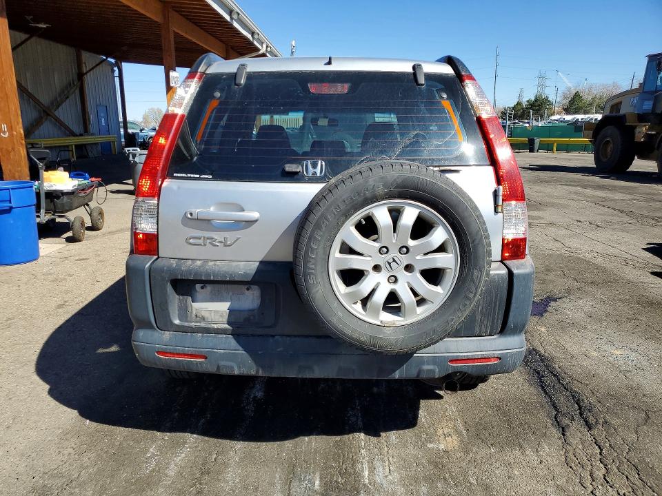 2006 Honda Cr-v VIN SHSRD78596U445201 COPART salvage auction — NORMAL WEAR, Co - Bill Of Sale-Parts Only, sold $750 on 2026-07-28 (photo 6)