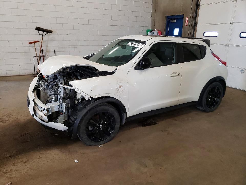2013 Nissan Juke VIN JN8AF5MV6DT215011 COPART salvage auction — FRONT END, Ia - Certificate Of Title, sold $1,150 on 2026-07-07 (photo 1)