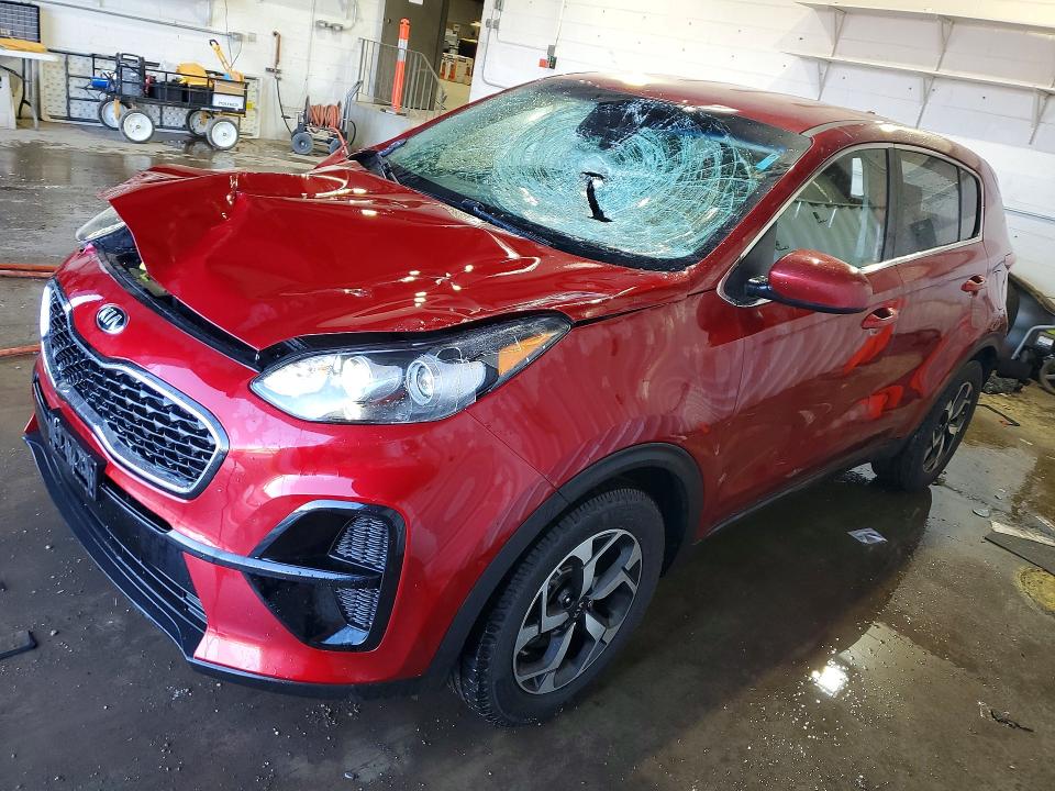 2021 Kia Sportage VIN KNDPM3AC5M7867436 COPART salvage auction — FRONT END, Il - Salvage Certificate, sold $3,600 on 2026-07-08 (photo 1)