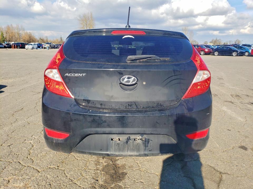 2017 Hyundai Accent VIN KMHCT5AE2HU312719 COPART salvage auction — MINOR DENT/SCRATCHES, Or - Certificate Of Title, sold $750 on 2026-07-27 (photo 6)