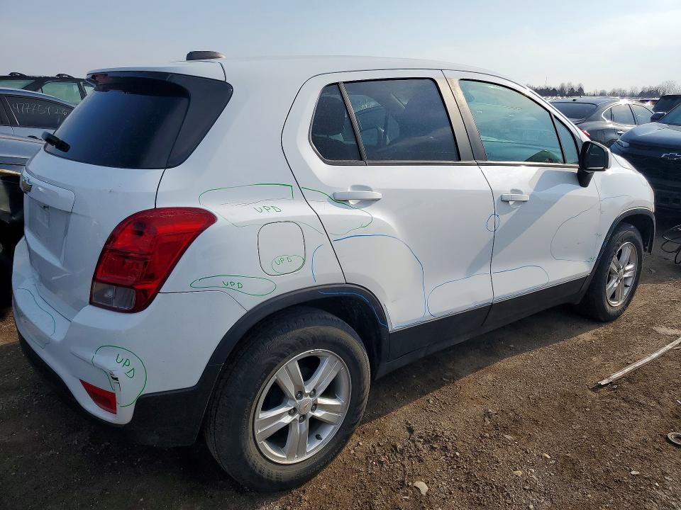 2021 Chevrolet Trax VIN KL7CJKSB7MB329726 COPART salvage auction — FRONT END, Il - Salvage Certificate, sold $1,300 on 2026-07-21 (photo 3)