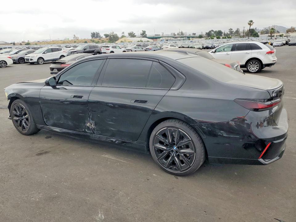 2024 BMW I7 VIN WBY43EJ00RCR66640 COPART salvage auction — FRONT END, Ca - Salvage Certificate, sold $30,250 on 2026-07-06 (photo 2)
