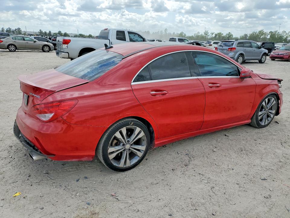 2016 Mercedes-benz Cla-klasse VIN WDDSJ4EB8GN393790 COPART salvage auction — REAR END, Tx - Salvage Vehicle Title, sold $1,300 on 2026-07-10 (photo 3)