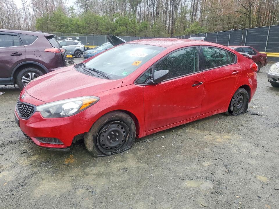2016 Kia Forte VIN KNAFK4A69G5609290 COPART salvage auction — SIDE, Md - Cert Of Salvage < 75% Damage, sold $525 on 2026-07-28 (photo 1)