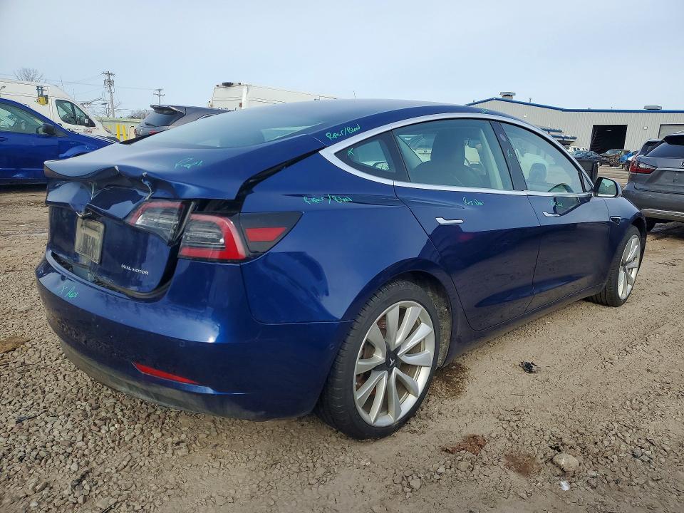 2020 Tesla Model 3 VIN 5YJ3E1EB3LF620443 COPART salvage auction — REAR END, Ny - Mv907A-Parts Only, sold $7,400 on 2026-07-22 (photo 3)
