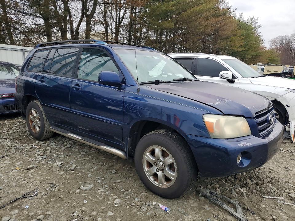 2004 Toyota Highlander VIN JTEEP21A240016965 COPART salvage auction — MECHANICAL, Nj - Certificate Of Title, sold $875 on 2026-07-22 (photo 4)