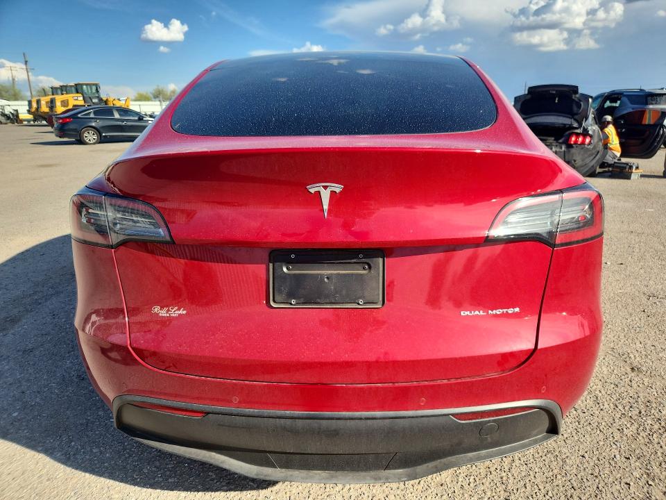 2022 Tesla VIN 7SAYGDEE9NF558225 COPART salvage auction — VANDALISM, Az - Cert Of Title - Salvage, sold $15,000 on 2026-07-10 (photo 6)