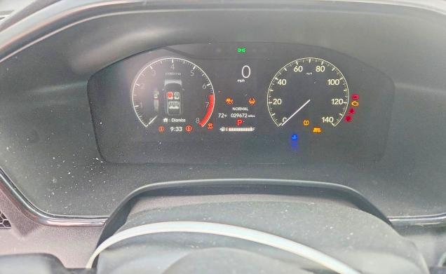 2024 Honda Cr-v VIN 2HKRS3H40RH312314 COPART salvage auction — FRONT END, Tx - Salvage Vehicle Title, sold $7,100 on 2026-07-13 (photo 9)