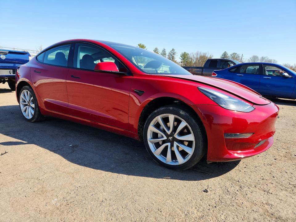 2023 Tesla Model 3 VIN 5YJ3E1EA8PF663141 COPART salvage auction — FRONT END, Pa - Cert Of Salv-R=Reconstructed, sold $1,750 on 2026-07-31 (photo 4)