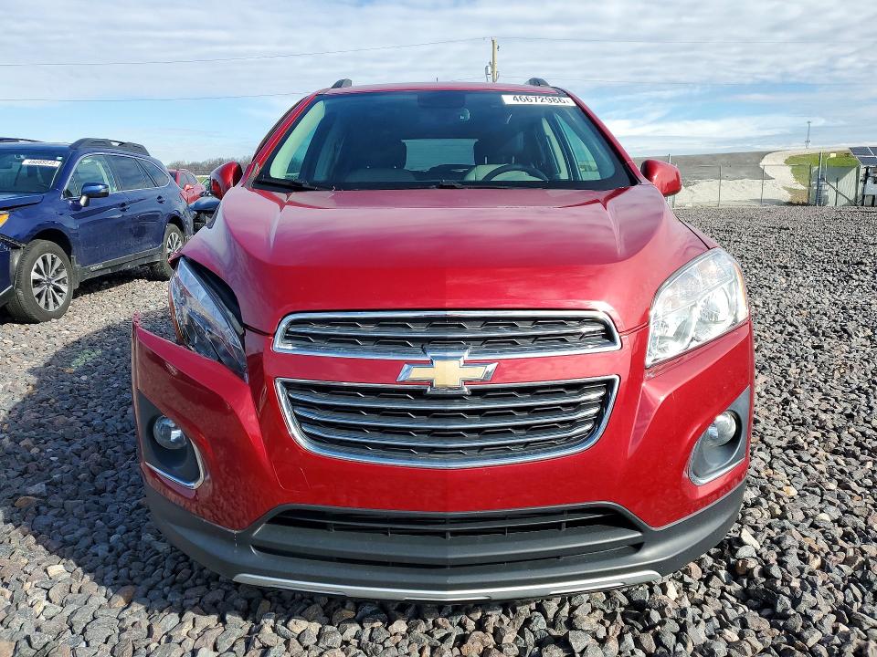 2015 Chevrolet Trax VIN KL7CJNSB2FB077386 COPART salvage auction — FRONT END, In - Bill Of Sale - Parts Only, sold $225 on 2026-07-21 (photo 5)