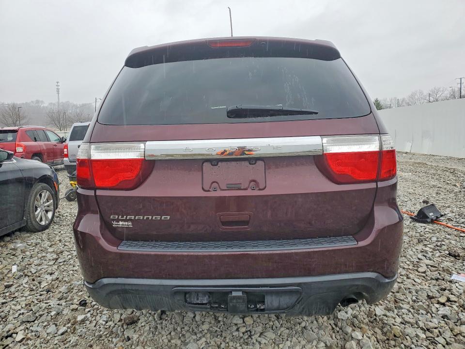 2012 Dodge Durango VIN 1C4RDHAG5CC306653 COPART salvage auction — FRONT END, In - Certificate Of Title (P), sold $500 on 2026-07-02 (photo 6)