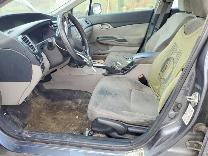 2013 Honda Civic VIN 19XFB2F53DE004138 COPART salvage auction — REAR END, Oh - Cert Of Title-Salvage, sold $1,350 on 2026-07-02 (photo 7)