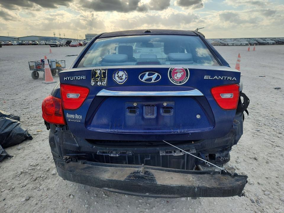 2010 Hyundai Elantra VIN KMHDU4ADXAU118822 COPART salvage auction — SIDE, Tx - Salvage Vehicle Title, sold $400 on 2026-07-02 (photo 6)