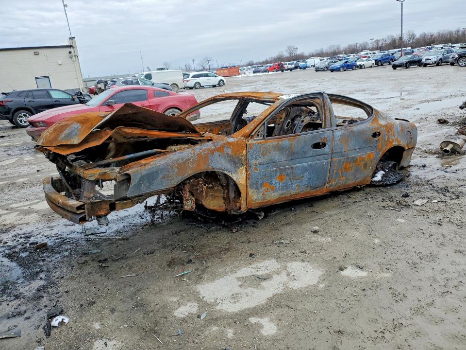 2006 Pontiac Grand prix VIN 2G2WP552961154558 COPART salvage auction — BURN, In - Bill Of Sale - Parts Only, sold $125 on 2026-07-24 (photo 1)