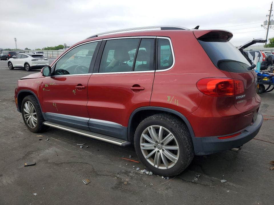 2015 Volkswagen Tiguan VIN WVGAV7AX5FW101689 COPART salvage auction — FRONT END, FL, sold $550 on 2026-07-27 (photo 2)