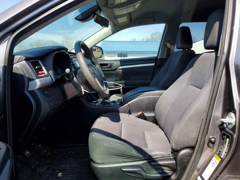 2017 Toyota Highlander VIN 5TDBZRFH3HS427097 COPART salvage auction — FRONT END, CT - CERTIFICATE OF TITLE, sold $10,200 on 2026-07-02 (photo 7)