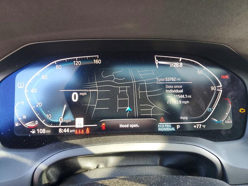 2019 BMW 3er VIN WBA5R1C53KAJ99273 COPART salvage auction — WATER/FLOOD, Hi - Certificate Of Salvage, sold $6,300 on 2026-07-27 (photo 9)