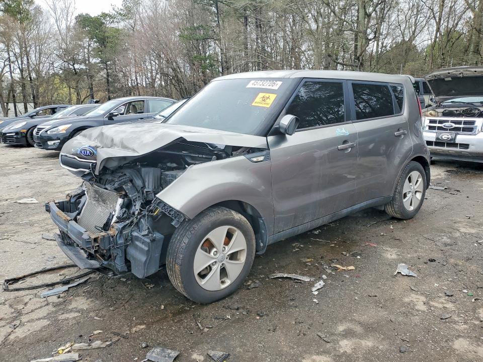 2014 Kia Soul VIN KNDJN2A22E7081406 COPART salvage auction — FRONT END, Wv - Salvage Certificate, sold $275 on 2026-07-17 (photo 1)