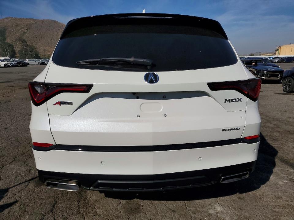 2026 Acura Mdx VIN 5J8YE1H02TL004702 COPART salvage auction — FRONT END, Ca - Salvage Certificate, sold $7,100 on 2026-07-27 (photo 6)