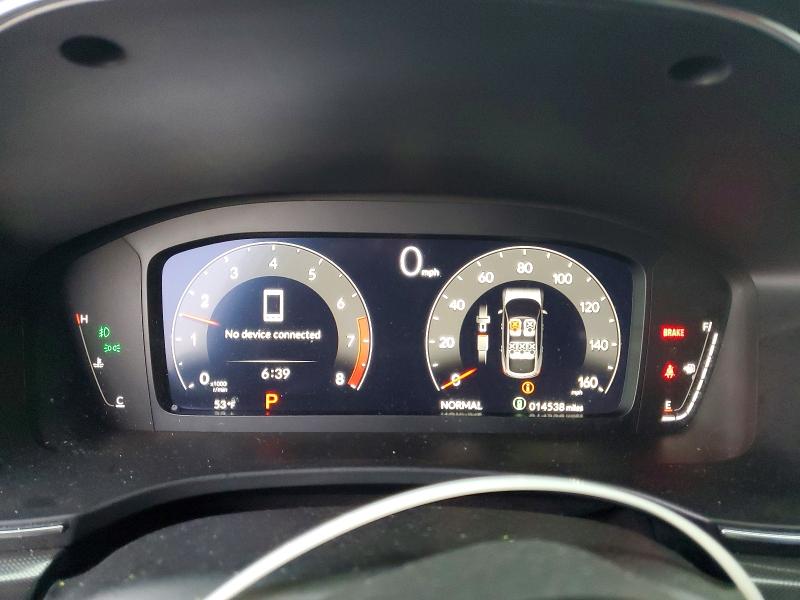 2024 Acura Integra VIN 19UDE4H69RA025054 COPART salvage auction — HAIL, IN - CERT OF TITLE-SALVAGE TITLE, sold $13,000 on 2026-07-20 (photo 9)